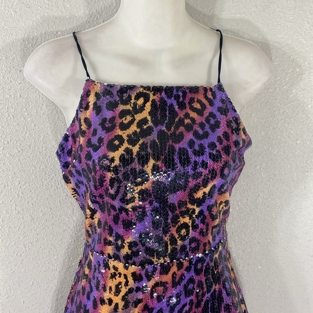 Superdown Elena Multicolor Sequin Bodycon Mini Dress Small S D26 - Picture 3 of 12